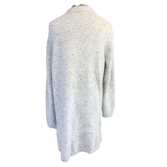 Old Navy Light Gray Knit Long Cozy Cardigan Sweater - Picture 2 of 6